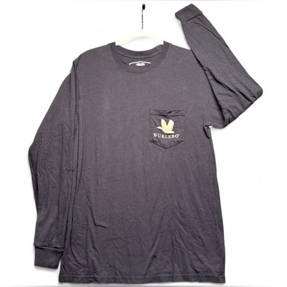BURLEBO Men's Charcoal Long Sleeve Tee